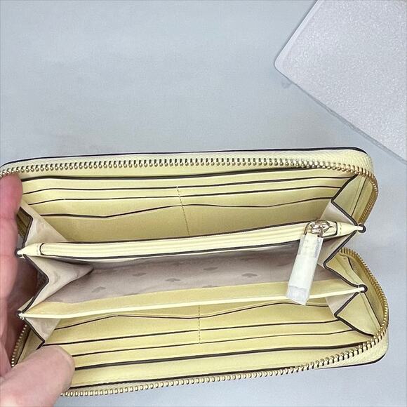 Kate Spade New York Staci Large Continental Wallet in Lemon Fondant - Picture 6 of 10